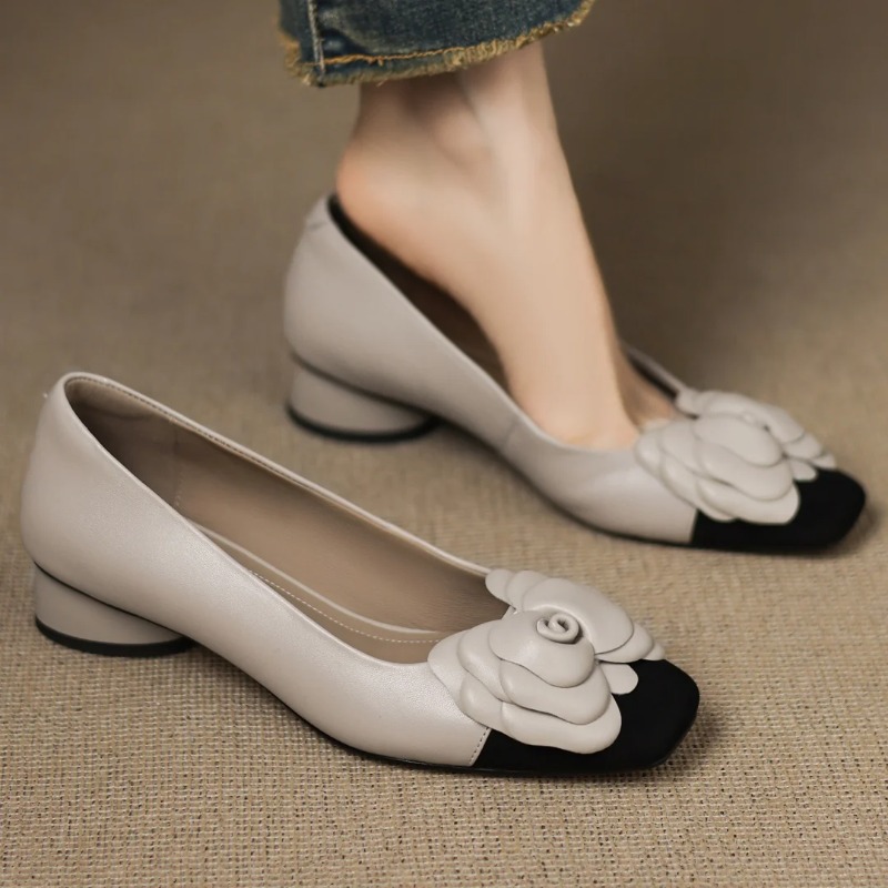 Women Shoes With Heels - Escarpins à enfiler en peau de