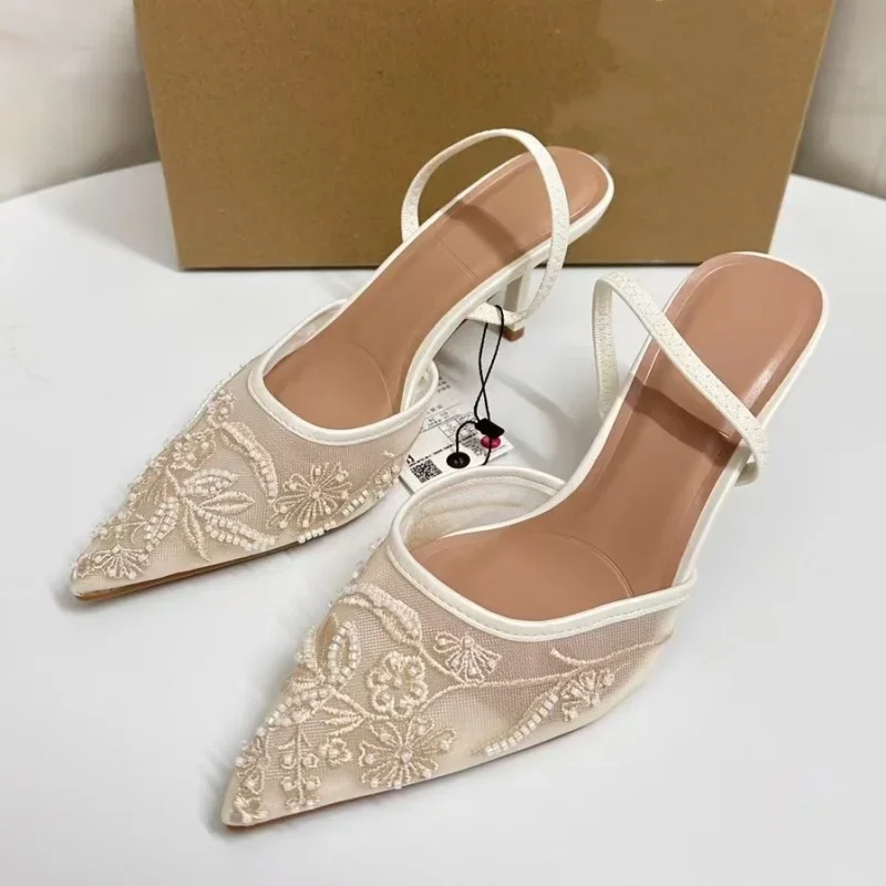 Women Shoes Zara - Escarpins de mariage blancs pour femmes,