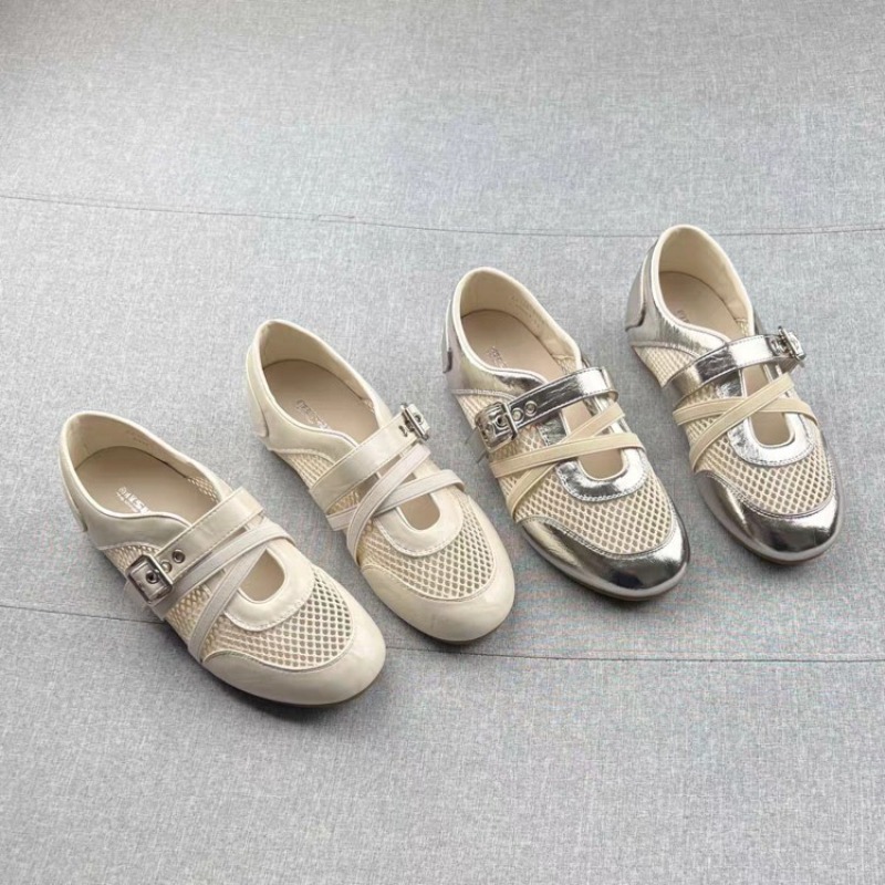 Women'S Shoes - Nouvelles baskets tissées ajourées à empiècements