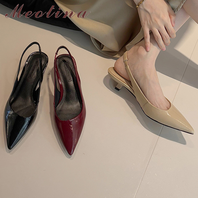 Women'S Shoes Size 40 In Us - Meotina – escarpins en cuir véritable