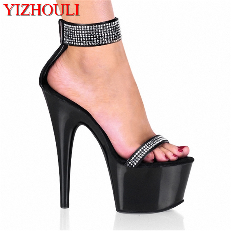 Metallic Heel Sandal - Modèles sexy 15 cm sandales à
