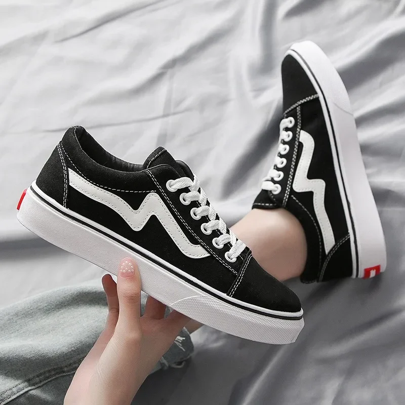 Women Shoes Vans - Baskets de skateboard en toile respirante