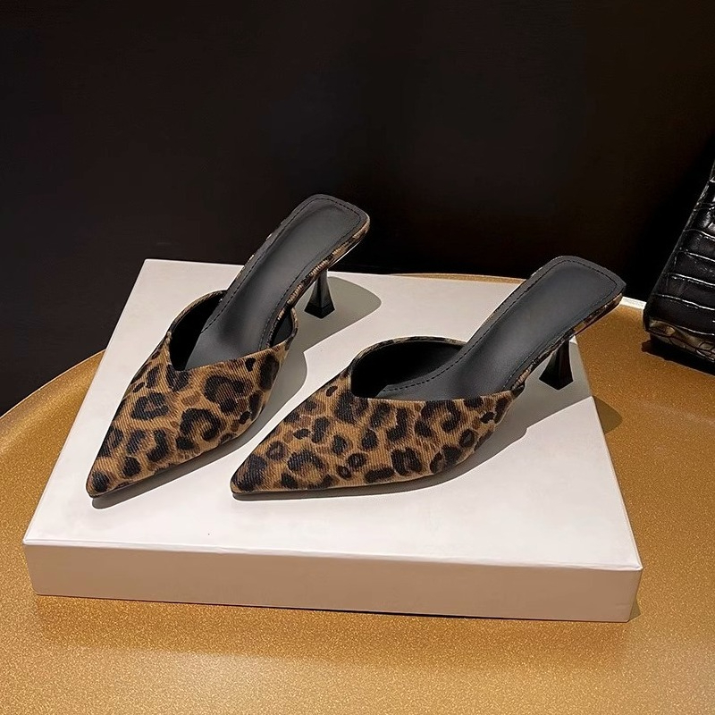 Leopard Print Heels - 2025 nouveau printemps nouveau imprimé léopard