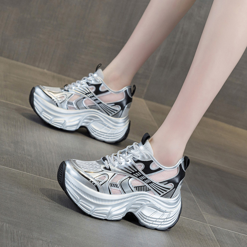 Baskets compensées 8 cm pour f - Mesh Sneaker Women avis et prix