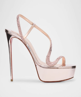 Sandales à plateforme en cuir  - Metallic Heel Sandal avis et prix