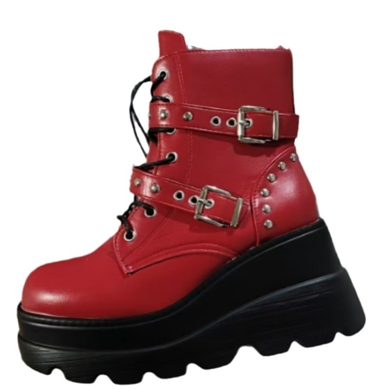 Bottines en cuir Pu pour femme - Women'S Shoes Size 40 In Us avis et prix