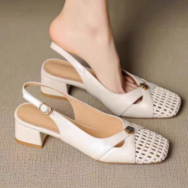 Sandales à bout fermé de style - Women Shoes With Heels avis et prix