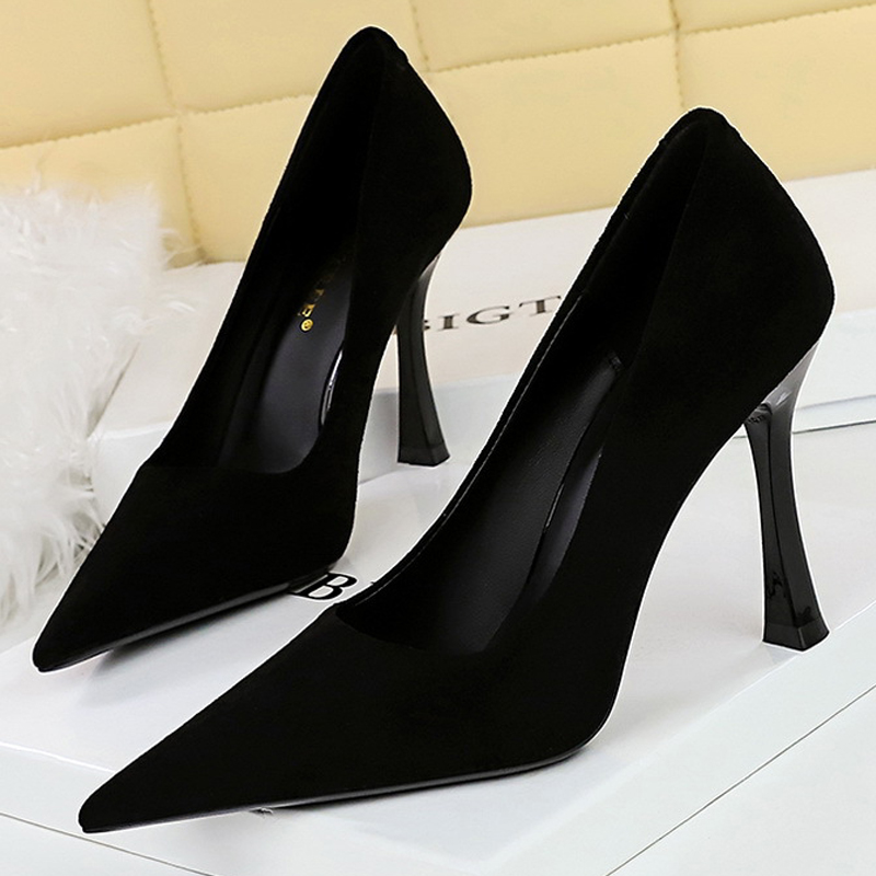 BIGTREE chaussures daim noir f - Women Shoes Zara avis et prix