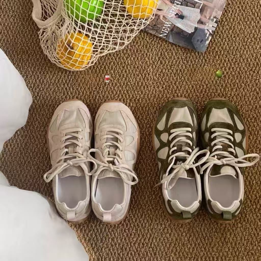 Baskets vintage en patchwork à - Women'S Shoes Non Slip avis et prix