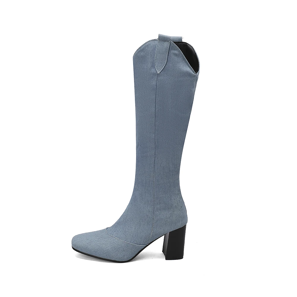 Nouveau hiver noir bleu femmes - Women'S Shoes Size 12 avis et prix