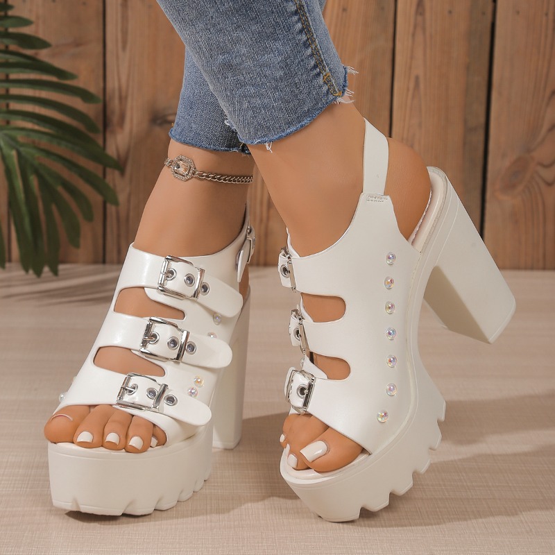 Sandales à talons Super hauts, - Metallic Heel Sandal avis et prix