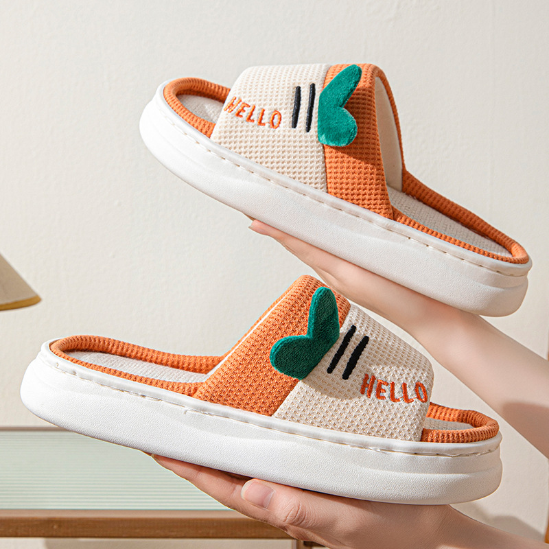 Nouvelles pantoufles en lin po - Women'S Shoes Non Slip avis et prix