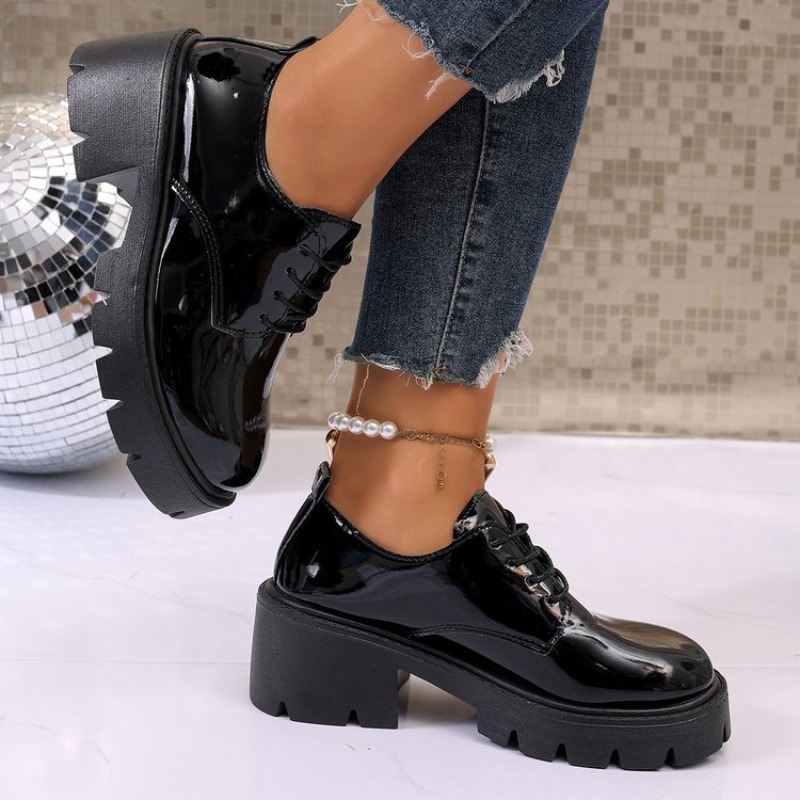 Nouvelles Chaussures Plates à  - Oxford Lace Up Women avis et prix