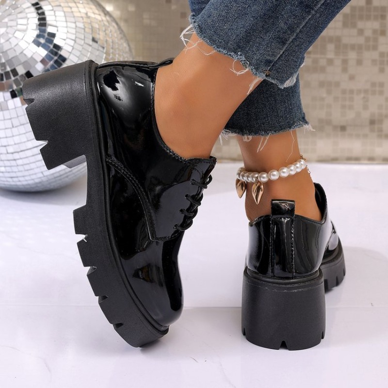 Nouvelles Chaussures Plates à  - Oxford Lace Up Women avis et prix