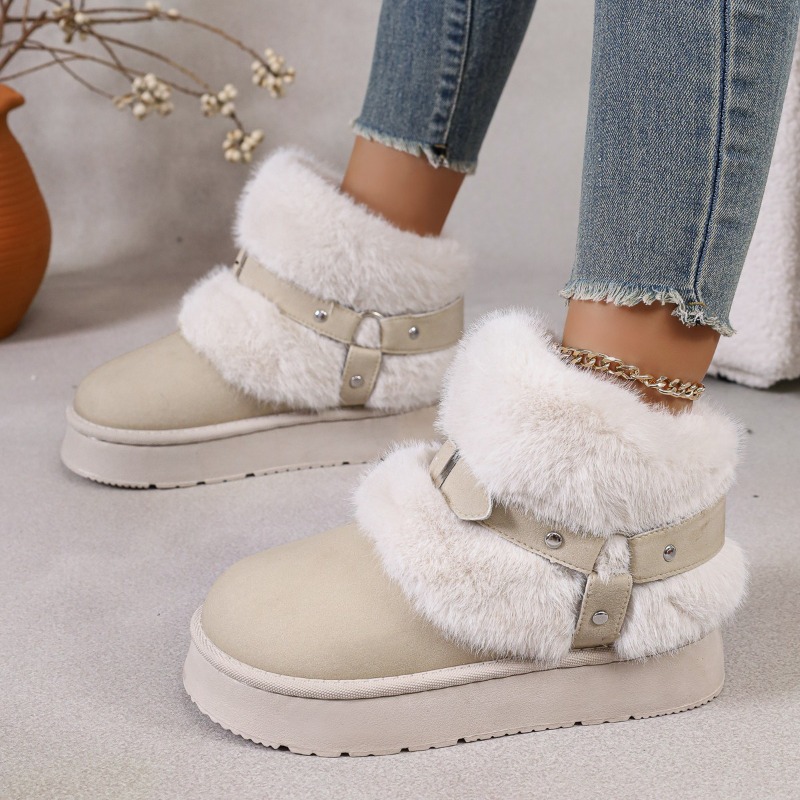 Bottes de neige en peluche pou - Women'S Shoes Size 12 avis et prix
