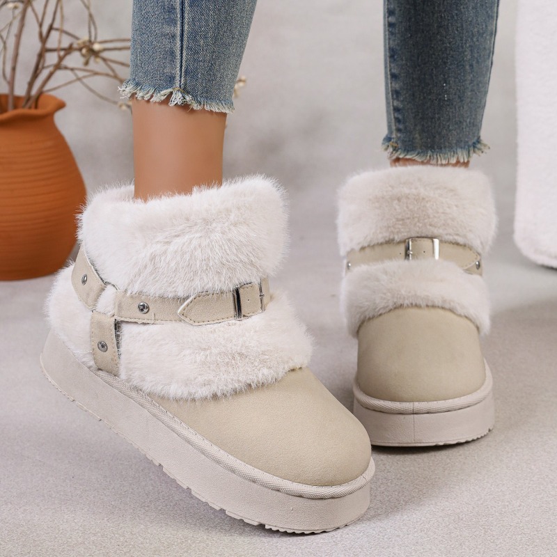 Bottes de neige en peluche pou - Women'S Shoes Size 12 avis et prix