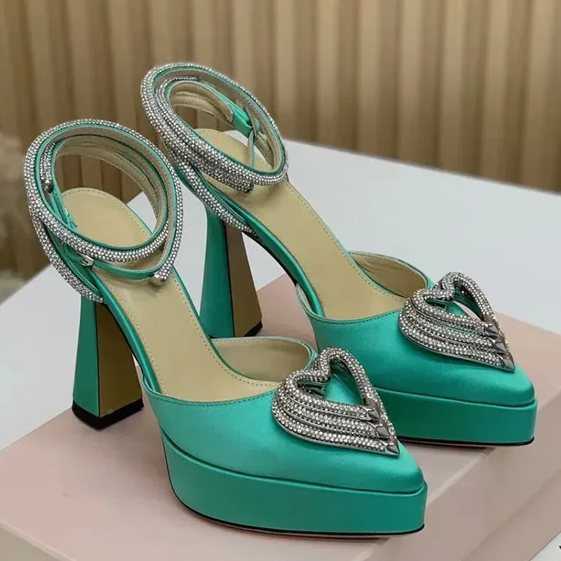 Plate-forme cristal amour déco - Metallic Heel Sandal avis et prix