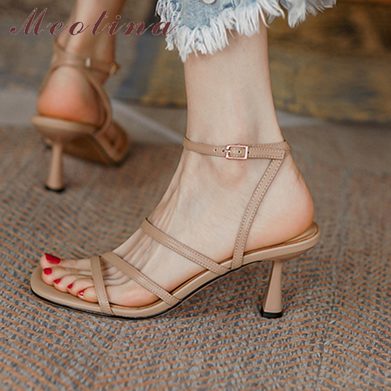 Meotina-Sandales carrées à lan - Women'S Shoes Size 40 In Us avis et prix